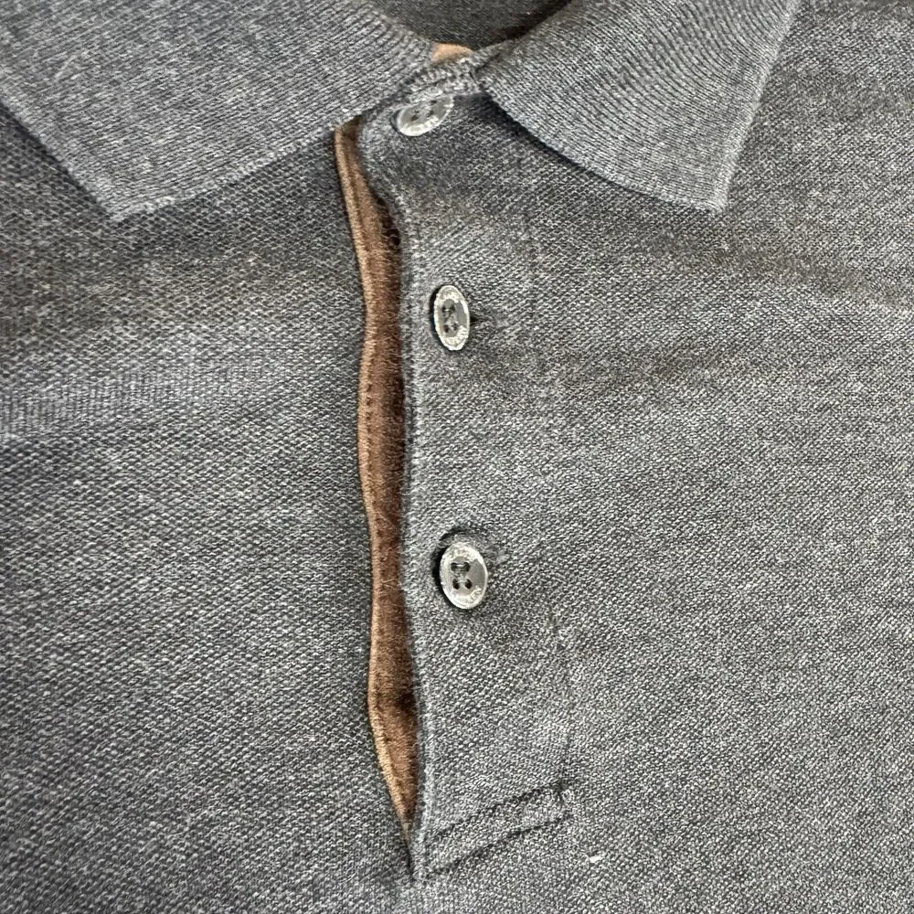 Polo Ralph Lauren Shirt XXL‎ Gray Long Sleeve Polo Custom Slim Fit Stretch Mesh